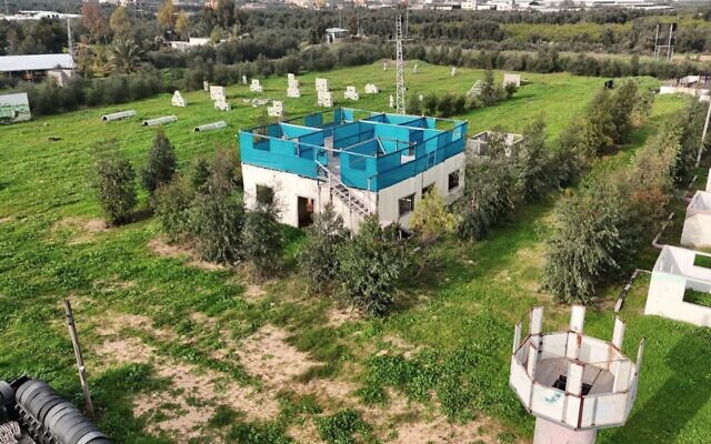 A Hamas training site in Gaza City captured by Israeli forces, in an image released by the IDF on January 22, 2024. (Israel Defense Forces)