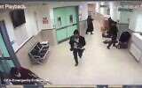Undercover Israeli forces operate inside Ibn Sina hospital in the West Bank city of Jenin to kill terror operatives, January 30, 2024. (Screenshot: X; used in accordance with Clause 27a of the Copyright Law)