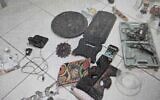 Property allegedly stolen by a man posing as an evacuee from southern Israel purported to have fraudulently gained access to a Tel Aviv apartment volunteered by its owner for displaced people, January 7, 2024. (Credit: Police spokesperson)