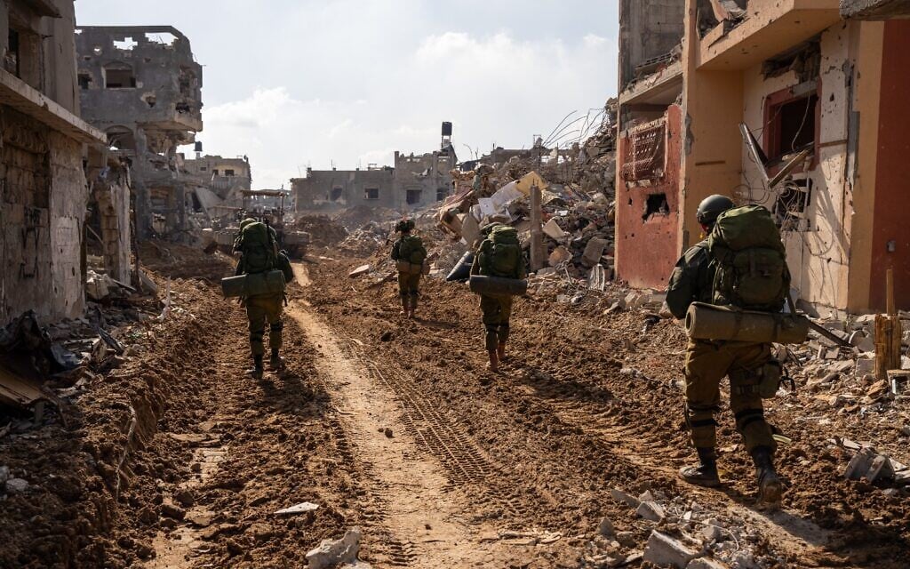 IDF troops operate inside the Gaza Strip, on January 13, 2024. (Israel Defense Forces)