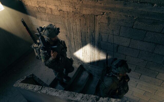 IDF troops operate inside the Gaza Strip in this undated handout photo published on January 15, 2024. (Israel Defense Forces) IDF troops operate inside the Gaza Strip in this undated handout photo published on January 15, 2024. (Israel Defense Forces)