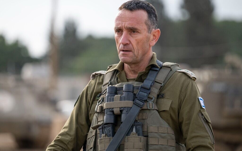 IDF Chief of Staff Lt. Gen. Herzi Halevi issues a video statement, January 23, 2024. (Israel Defense Forces)