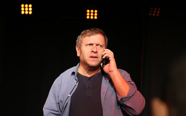 Rabbi and actor Hagay Lober is staging a one-man play in memory of his son, Elisha Yehonatan Lober, a reserve duty soldier killed December 25, 2023, while fighting in Gaza (Courtesy)
