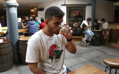 Undated photo of Tomer Nagar drinking beer. (Courtesy Nagar family)