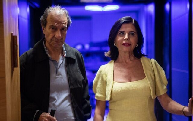 'Karaoke,' a film screening at Seret Film Festival in Barcelona, stars Sasson Gabay and Rita Shukrun. (Greenwich Entertainment via JTA) 'Karaoke,' a film screening at Seret Film Festival in Barcelona, stars Sasson Gabay and Rita Shukrun. (Greenwich Entertainment via JTA)