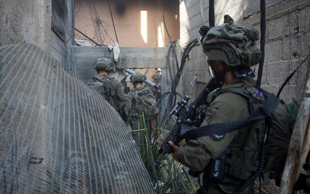 Troops operate in Gaza, in a handout image cleared for publication by the IDF on February 19, 2024. (Israel Defense Forces) Troops operate in Gaza, in a handout image cleared for publication by the IDF on February 19, 2024. (Israel Defense Forces)