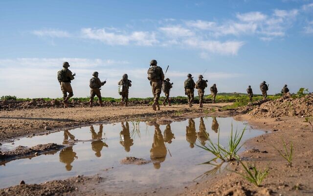 Soldiers operating in the Gaza Strip in an undated photo released for publication on February 28, 2024 (Israel Defense Forces) Soldiers operating in the Gaza Strip in an undated photo released for publication on February 28, 2024 (Israel Defense Forces)