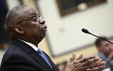 US Defense Secretary Lloyd Austin testifies during a House Committee on Armed Services hearing on Capitol Hill in Washington, DC, on February 29, 2024.(Brendan Smialowski/AFP)