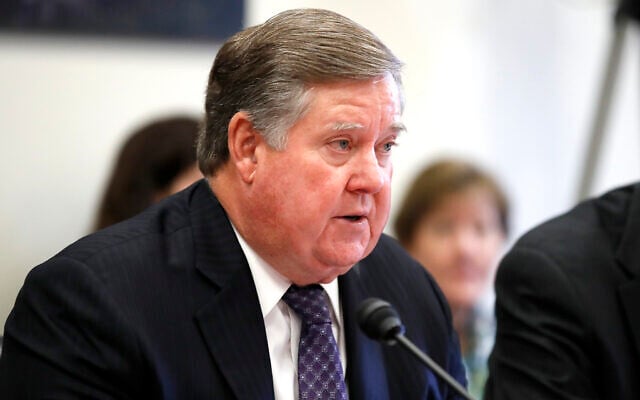 FILE - Republican Representative Ken Calvert of California speaks during a hearing on Capitol Hill in Washington, on April 11, 2018. (AP Photo/Alex Brandon, File) FILE - Republican Representative Ken Calvert of California speaks during a hearing on Capitol Hill in Washington, on April 11, 2018. (AP Photo/Alex Brandon, File)
