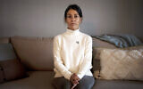 Rachel Goldberg on day 98 since her son, Hersh Goldberg-Polin, was abducted by Hamas, in Jerusalem, January 12, 2024. (AP Photo/Maya Alleruzzo)