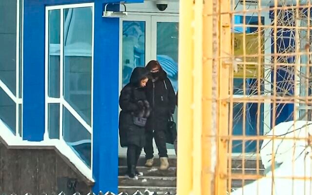In this grab taken from video, Lyudmila Navalnaya, mother of Russian opposition leader Alexei Navalny, right, leaves the building of the Investigative Committee, regional department in Yamal-Nenets region in Salekhard, 1937 km (1211 miles) northeast of Moscow, Russia, Feb. 19, 2024 (AP Photo) In this grab taken from video, Lyudmila Navalnaya, mother of Russian opposition leader Alexei Navalny, right, leaves the building of the Investigative Committee, regional department in Yamal-Nenets region in Salekhard, 1937 km (1211 miles) northeast of Moscow, Russia, Feb. 19, 2024 (AP Photo)