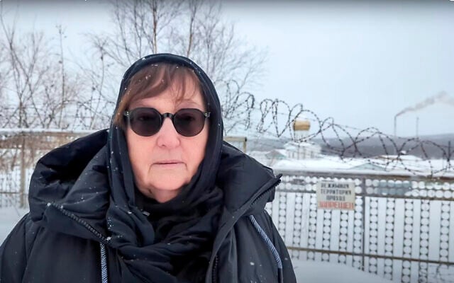 In this grab taken from video provided by the Navalny Team on February 20, 2024, Russian Opposition Leader Alexei Navalny's mother Lyudmila Navalnaya speaks, near the prison colony in the town of Kharp, Russia. (Navalny Team via AP) In this grab taken from video provided by the Navalny Team on February 20, 2024, Russian Opposition Leader Alexei Navalny's mother Lyudmila Navalnaya speaks, near the prison colony in the town of Kharp, Russia. (Navalny Team via AP)