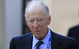 Lord Jacob Rothschild arrives for a reception hosted by Britain's Prince Charles at Clarence House in London, July 26, 2012.  (AP Photo/Sang Tan)