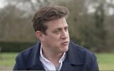 Screen capture from video of Israel Weinberger, a Jewish man in London whose daughter's birth certificate was defaced to remove a reference to the State of Israel, during an interview with Sky News, February 20, 2024. (X. Used in accordance with Clause 27a of the Copyright Law)