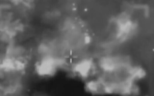 Footage of an IDF strike in Gaza on February 21, 2024. (Screen capture/X) Footage of an IDF strike in Gaza on February 21, 2024. (Screen capture/X)