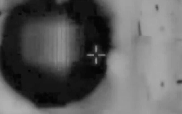 IDF footage of a strike in southern Lebanon on February 28, 2024. (Screen capture/X)