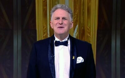 Comic Michael Rapaport in 'Eretz Nehederet' on February 28, 2024 (Screen grab)