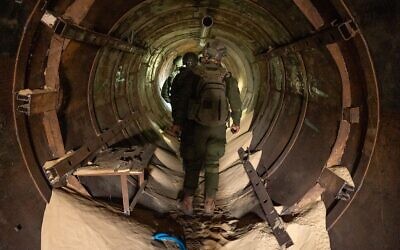 Soldiers of the Givati Brigade operate in southern Gaza's Khan Younis, in an image published on February 4, 2024. (Israel Defense Forces)