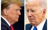 Republican presidential candidate former president Donald Trump (left) speaks at a Get Out The Vote rally at Coastal Carolina University in Conway, South Carolina, February 10, 2024. (AP Photo/ Manuel Balce Ceneta) President Joe Biden meets with German Chancellor Olaf Scholz in the White House February 9, 2024, in Washington. (AP Photo/ Andrew Harnik)