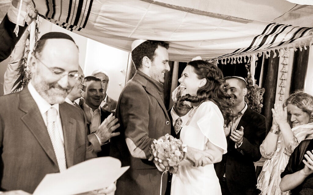 The wedding of Malvina Maestro and her Israeli husband Omri in 2012 in Split, Croatia.(Courtesy of Indiana University Press)