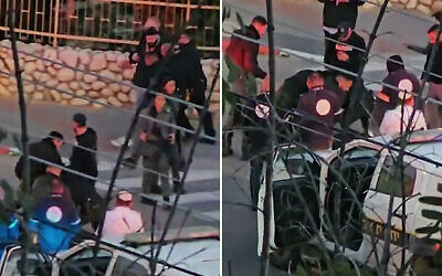 Man shot dead in Beersheba after trying to steal police officer's weapon, February 5, 2024 (Social media; used in accordance with Clause 27a of the Copyright Law)