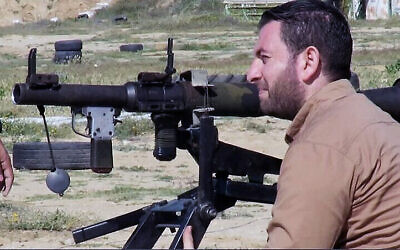 Undated photo allegedly showing Al Jazeera reporter Mohamed Washah in the Gaza Strip, (IDF. Used in accordance with Clause 27a of the Copyright Law)
