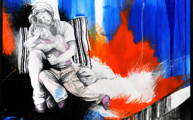 Detail from artistic interpretation of the rare genetic disease Spinal Muscular Atrophy (SMA) by Amir Tomashov (Courtesy of Weizmann Institute)