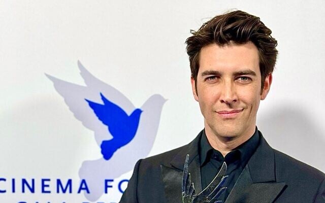 'Golda' director Guy Nattiv at the Cinema for Peace ceremony in Berlin on February 19, 2024. (Courtesy) 'Golda' director Guy Nattiv at the Cinema for Peace ceremony in Berlin on February 19, 2024. (Courtesy)