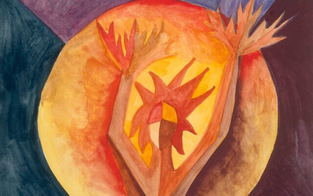 Detail from artistic interpretation of rare genetic disease Maple Syrup Urine Disease (MSUD) by Galia Hili Pasternak (Courtesy of Weizmann Institute)