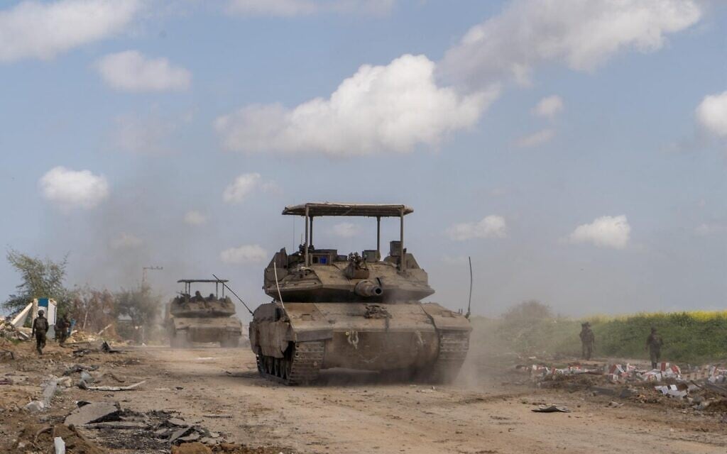 IDF troops seen operating in the Gaza Strip in a picture released on March 15, 2024 (Israel Defense Force)