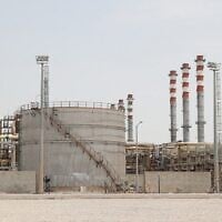 Illustrative: A handout picture provided on April 30, 2017, shows a general view of the Setareh Khalij Fars (Star of the Persian Gulf) oil refinery in the Iranian port city of Bandar Abbas. (Handout/Iranian Presidency/AFP)
