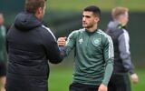 Celtic's Israeli striker Liel Abada attends a team training session at the Celtic Training Centre in Lennoxtown, north of Glasgow on October 24, 2022. (ANDY BUCHANAN / AFP)