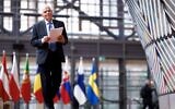 High Representative of the European Union for Foreign Affairs and Security Policy Josep Borrell arrives for a Foreign Affairs Council meeting at the EU headquarters in Brussels, on March 18, 2024. (Kenzo Tribouillard/AFP)
