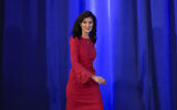 Republican presidential candidate former UN Ambassador Nikki Haley walks out to speak during a news conference, Wednesday, March 6, 2024, in Charleston, SC. (AP/Chris Carlson)