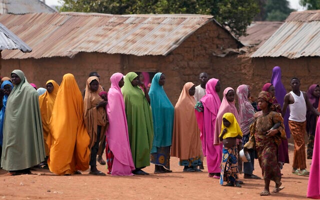 Parents wait for news about the kidnapped LEA Primary and Secondary School Kuriga students in Kuriga, Kaduna, Nigeria, on March 9, 2024.(Sunday Alamba/AP) Parents wait for news about the kidnapped LEA Primary and Secondary School Kuriga students in Kuriga, Kaduna, Nigeria, on March 9, 2024.(Sunday Alamba/AP)