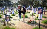Illustrative image: Israelis visit the site of the Re'im music festival massacre in southern Israel, February 28, 2024. (Tomer Neuberg/Flash90)