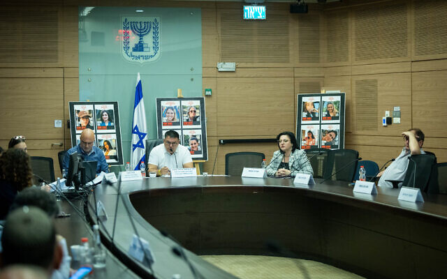 MK Michael Biton chairs the Special Committee for Strengthening and Developing the Negev and Galilee at the Knesset, in Jerusalem, March 27, 2024. (Yonatan Sindel/Flash90) MK Michael Biton chairs the Special Committee for Strengthening and Developing the Negev and Galilee at the Knesset, in Jerusalem, March 27, 2024. (Yonatan Sindel/Flash90)