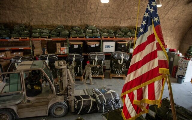 US troops prepare to airdrop humanitarian aid into Gaza on March 5, 2024. (US CENTCOM)
