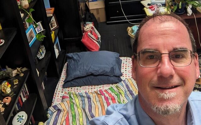 Ron Hassner, chair of the Israel studies program at the University of California, Berkeley, is holding a one-man sit-in in his office to press the university to better address tensions among students heightened by the Israel-Hamas war. (Courtesy Hassner via JTA)