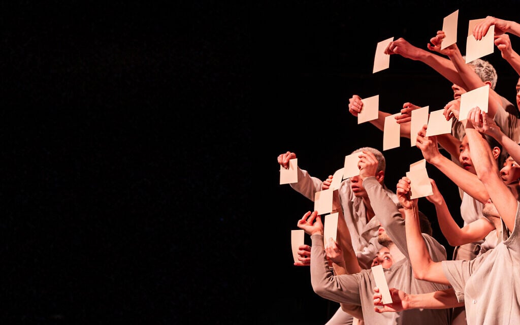 From Oded Ronen's dance work titled 'The Missings,' being performed in Ulm, Germany, March and April 2024 (Courtesy) From Oded Ronen's dance work titled 'The Missings,' being performed in Ulm, Germany, March and April 2024 (Courtesy)