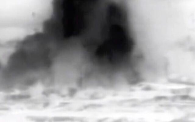 Footage of the IDF fighter jets striking Hezbollah targets in southern Lebanon on March 15, 2024. (Screen capture/IDF) Footage of the IDF fighter jets striking Hezbollah targets in southern Lebanon on March 15, 2024. (Screen capture/IDF)