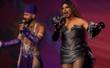File: The Darvish (R) and Judy LaDivina (L) perform during Berlin Pride on July 22, 2023. (Screen capture: Youtube/ALEX Berlin, used in accordance with Clause 27a of the Copyright Law)
