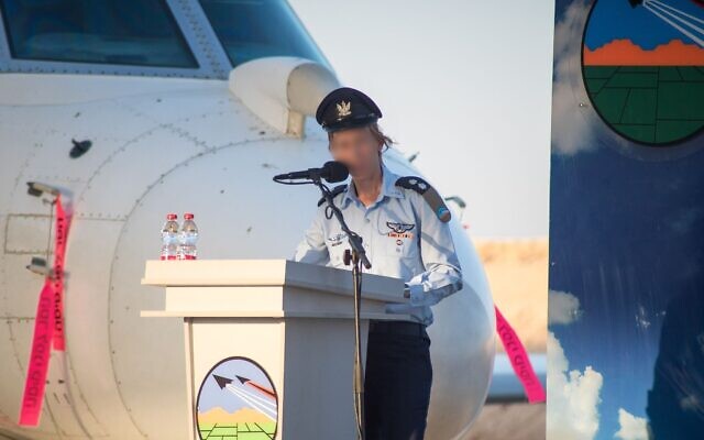 Lt. Col. "Gimmel," the next commander of the Ovda Airbase is seen in an undated photo published by the IDF on March 4, 2024. (Israel Defense Forces) Lt. Col. "Gimmel," the next commander of the Ovda Airbase is seen in an undated photo published by the IDF on March 4, 2024. (Israel Defense Forces)