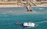 World Central Kitchen boat off the coast of Gaza on March 15, 2024. (Israel Defense Forces)