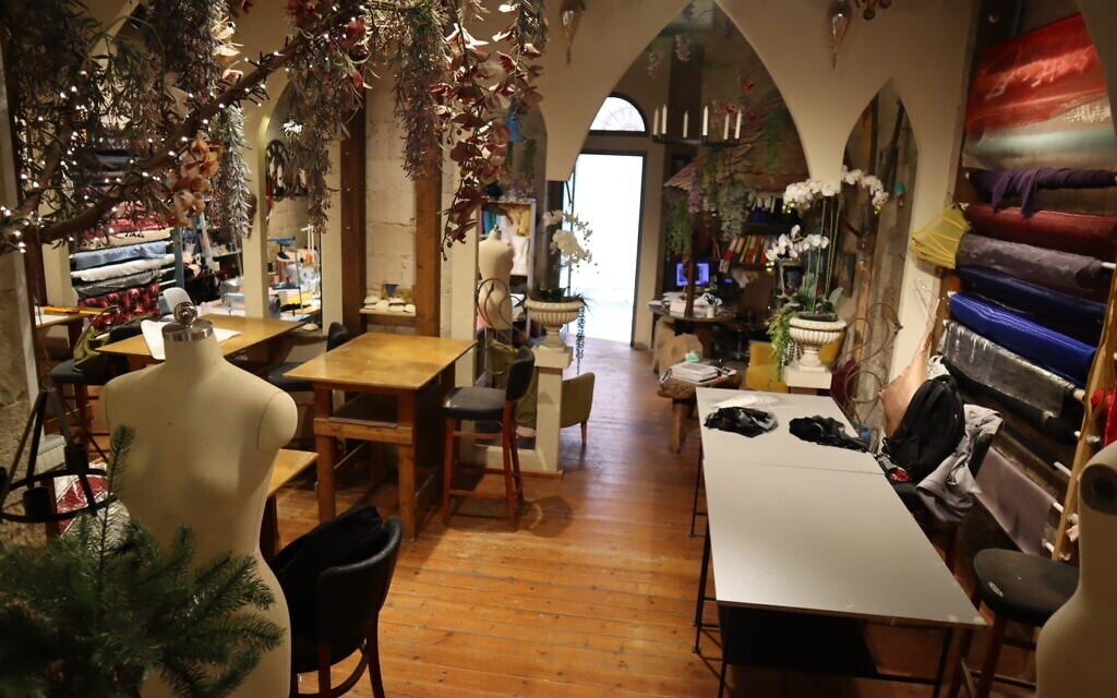 A fashion academy in Nazareth's old town, March 2024. (Shmuel Bar-Am)