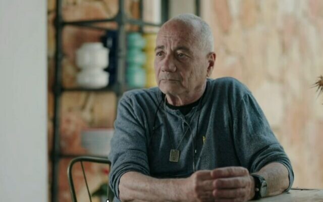 Rescued hostage Louis Har speaks to Channel 12, March 12, 2024. (Screenshot)