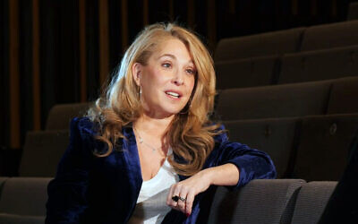 Screen capture from video of Jewish actress Tracy-Ann Oberman speaking with Sky News, February 2024. (Sky News. Used in accordance with Clause 27a of the Copyright Law)