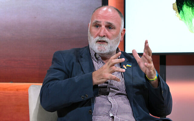 File: José Andrés, founder of World Central Kitchen, speaks onstage during a summit on September 19, 2023 in New York City. (Bryan Bedder / GETTY IMAGES NORTH AMERICA / Getty Images via AFP) File: José Andrés, founder of World Central Kitchen, speaks onstage during a summit on September 19, 2023 in New York City. (Bryan Bedder / GETTY IMAGES NORTH AMERICA / Getty Images via AFP)