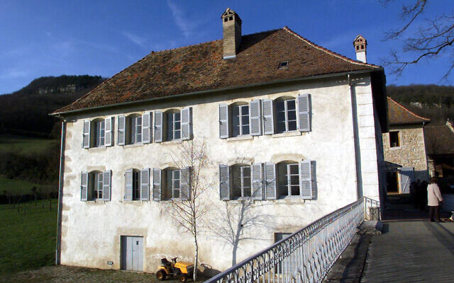 File - This photograph taken in Izieu on March 16, 2000, shows the Maison D'Izieu Memorial-Museum, where 44 Jewish children and their 7 teachers were taken and deported on April 6, 1944, by the Gestapo of Lyon and exterminated in the Auschwitz extermination camps a few days later. (Eric Cabanis/AFP) File - This photograph taken in Izieu on March 16, 2000, shows the Maison D'Izieu Memorial-Museum, where 44 Jewish children and their 7 teachers were taken and deported on April 6, 1944, by the Gestapo of Lyon and exterminated in the Auschwitz extermination camps a few days later. (Eric Cabanis/AFP)