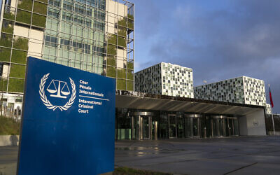 File: An exterior view of the International Criminal Court in The Hague, Netherlands, December 6, 2022. (AP Photo/Peter Dejong)